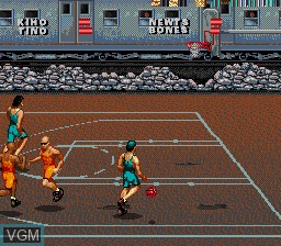 In-game screen of the game Barkley - Shut Up and Jam 2 on Sega Megadrive