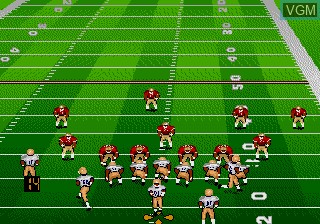 In-game screen of the game Bill Walsh College Football '95 on Sega Megadrive