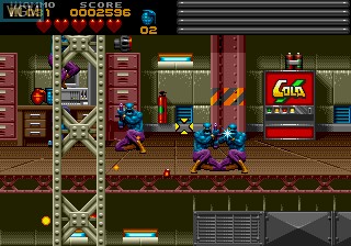 In-game screen of the game Body Count on Sega Megadrive