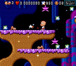 In-game screen of the game Bubble and Squeak on Sega Megadrive