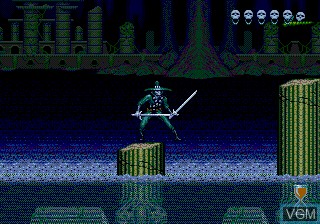 In-game screen of the game Chakan on Sega Megadrive