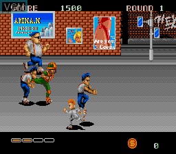 In-game screen of the game DJ Boy on Sega Megadrive