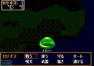 In-game screen of the game Dragon Slayer - Eiyuu Densetsu on Sega Megadrive