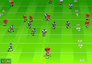 In-game screen of the game EA Sports Double Header on Sega Megadrive