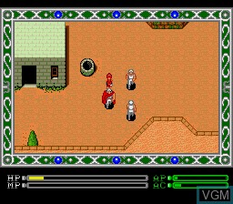 In-game screen of the game Exile on Sega Megadrive