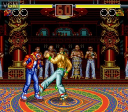 In-game screen of the game Fatal Fury on Sega Megadrive