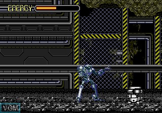 In-game screen of the game Heavy Nova on Sega Megadrive