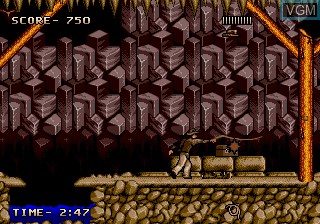 In-game screen of the game Indiana Jones and the Last Crusade on Sega Megadrive
