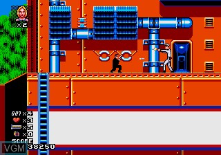 In-game screen of the game 007 Shitou on Sega Megadrive