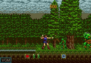 In-game screen of the game Jewel Master on Sega Megadrive
