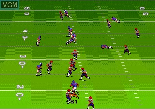 In-game screen of the game John Madden Football '92 on Sega Megadrive