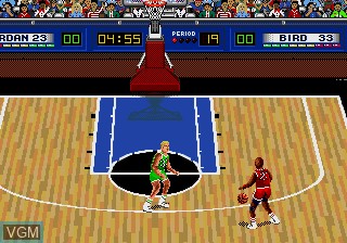 In-game screen of the game Jordan vs Bird on Sega Megadrive