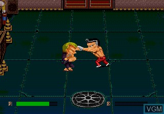 In-game screen of the game Ka-Ge-Ki - Fists of Steel on Sega Megadrive