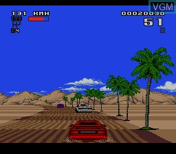 In-game screen of the game Lotus II - R.E.C.S on Sega Megadrive