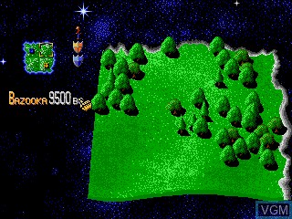 In-game screen of the game Mega Lo Mania on Sega Megadrive