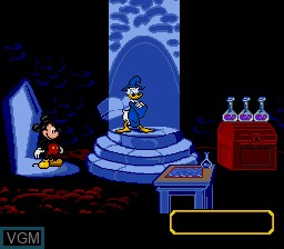 In-game screen of the game Mickey's Ultimate Challenge on Sega Megadrive