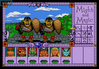 In-game screen of the game Might and Magic III - Isles of Terra on Sega Megadrive