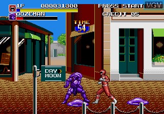 In-game screen of the game Mighty Morphin Power Rangers - The Movie on Sega Megadrive