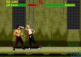 In-game screen of the game Mortal Kombat II on Sega Megadrive