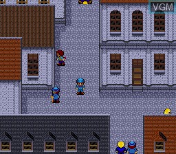 In-game screen of the game Fushigi no Umi no Nadia on Sega Megadrive