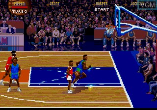 In-game screen of the game NBA Jam on Sega Megadrive
