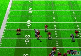 In-game screen of the game NFL Quarterback Club on Sega Megadrive