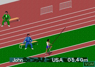 In-game screen of the game Olympic Summer Games - Atlanta 1996 on Sega Megadrive