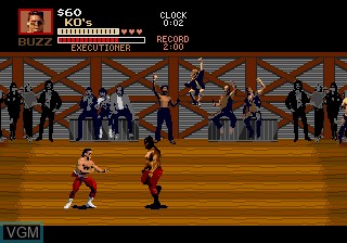 In-game screen of the game Pit-Fighter on Sega Megadrive