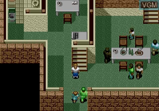 In-game screen of the game Rent A Hero on Sega Megadrive