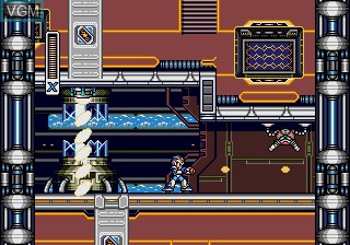 In-game screen of the game Rockman X3 on Sega Megadrive