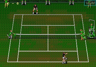 In-game screen of the game Sega Sports 1 - Super Monaco / Wimbledon / Ultimate Soccer on Sega Megadrive