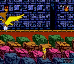 In-game screen of the game Simpsons, The - Bart's Nightmare on Sega Megadrive