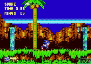 In-game screen of the game Sonic and Knuckles & Sonic 3 on Sega Megadrive