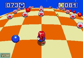 In-game screen of the game Sonic and Knuckles & Sonic 1 on Sega Megadrive