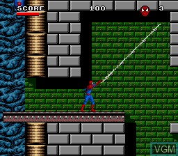 In-game screen of the game Spider-Man / X-Men - Arcade's Revenge on Sega Megadrive