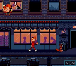 In-game screen of the game Spirou on Sega Megadrive