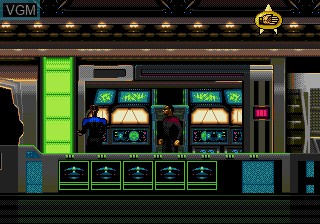 In-game screen of the game Star Trek - Deep Space Nine - Crossroads of Time on Sega Megadrive