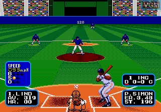 In-game screen of the game Super League on Sega Megadrive