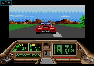 In-game screen of the game Techno Cop on Sega Megadrive