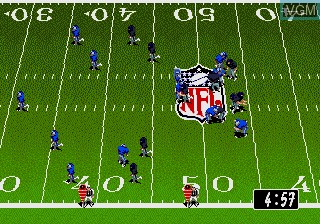 In-game screen of the game Tecmo Super Bowl II - Special Edition on Sega Megadrive
