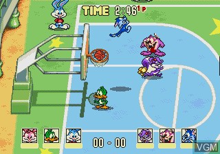 In-game screen of the game Tiny Toon Adventures - ACME All-Stars on Sega Megadrive