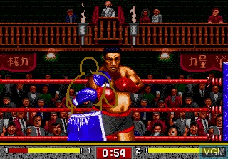 In-game screen of the game Toughman Contest on Sega Megadrive