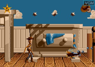 In-game screen of the game Toy Story on Sega Megadrive