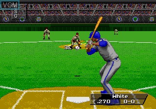 In-game screen of the game Triple Play 96 on Sega Megadrive