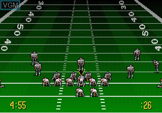 In-game screen of the game Troy Aikman NFL Football on Sega Megadrive