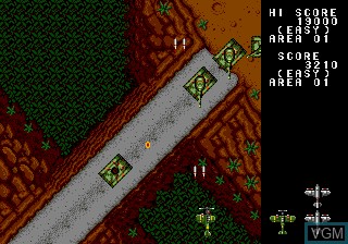 In-game screen of the game Twin Hawk on Sega Megadrive