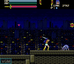 In-game screen of the game Valis III on Sega Megadrive