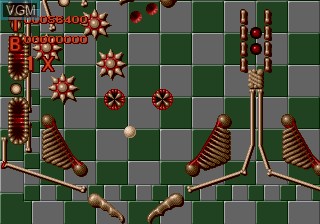In-game screen of the game Virtual Pinball on Sega Megadrive