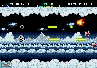 In-game screen of the game Whip Rush on Sega Megadrive