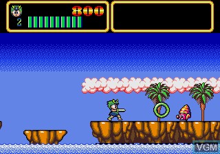 In-game screen of the game Wonder Boy III - Monster Lair on Sega Megadrive